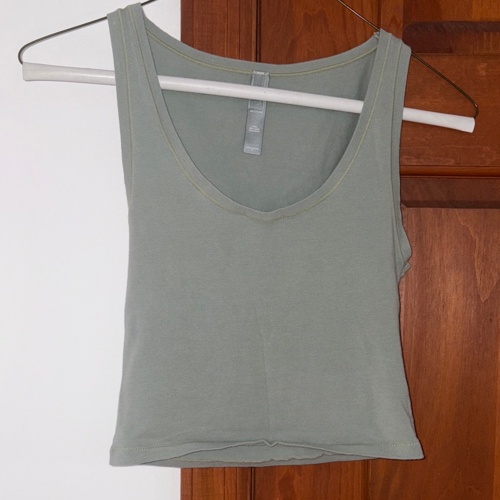 SKIMS Tank Top in Sage Green